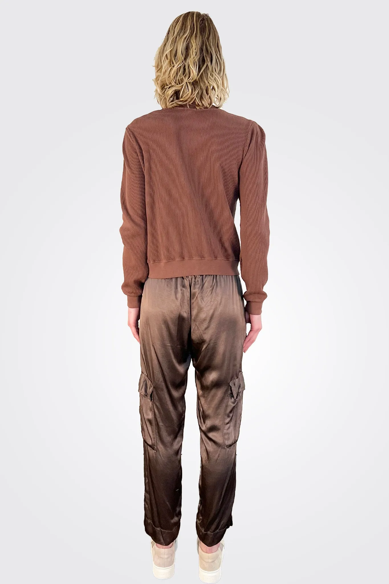 Silky Cargo Pant - Coffee