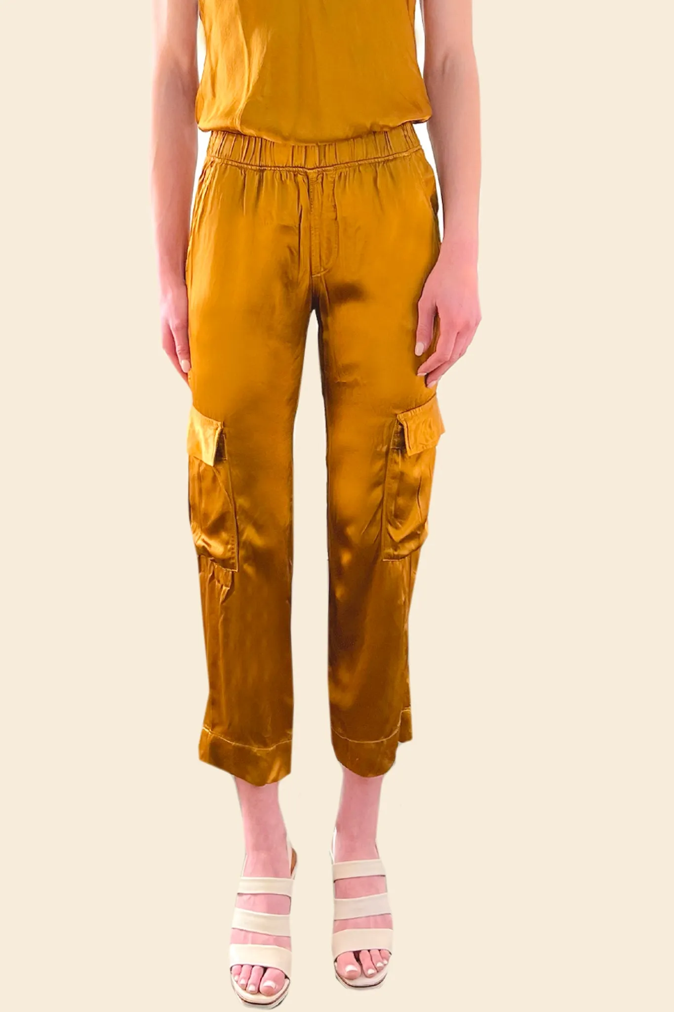 Silky Cargo Pant - Dijon