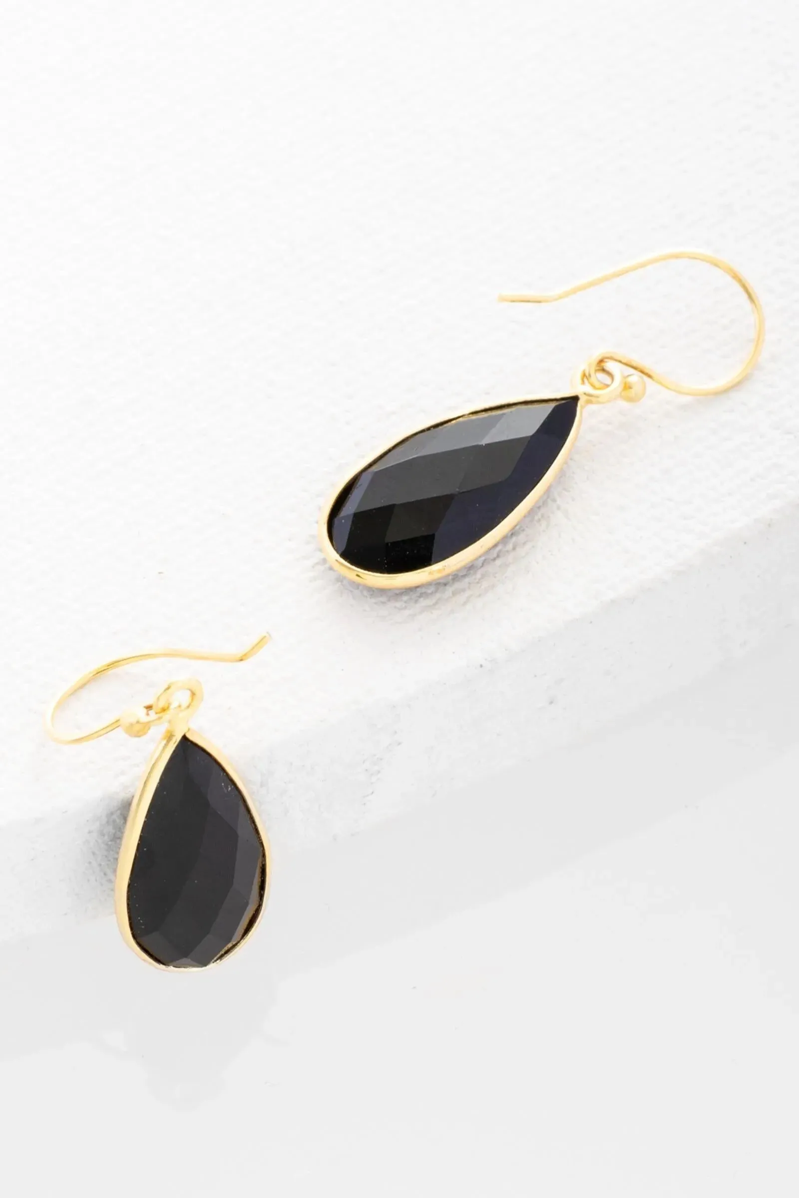 Single Gemstone Drop Earrings