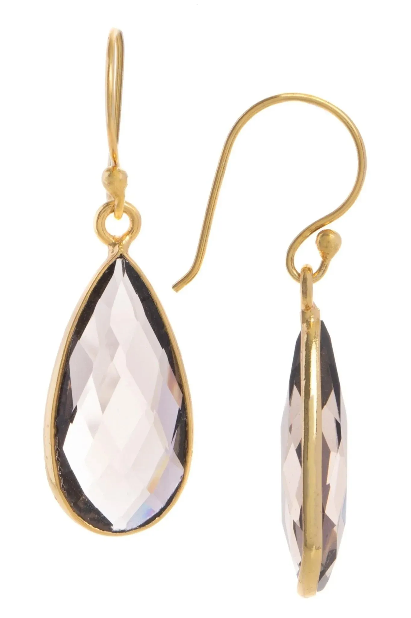 Single Gemstone Drop Earrings