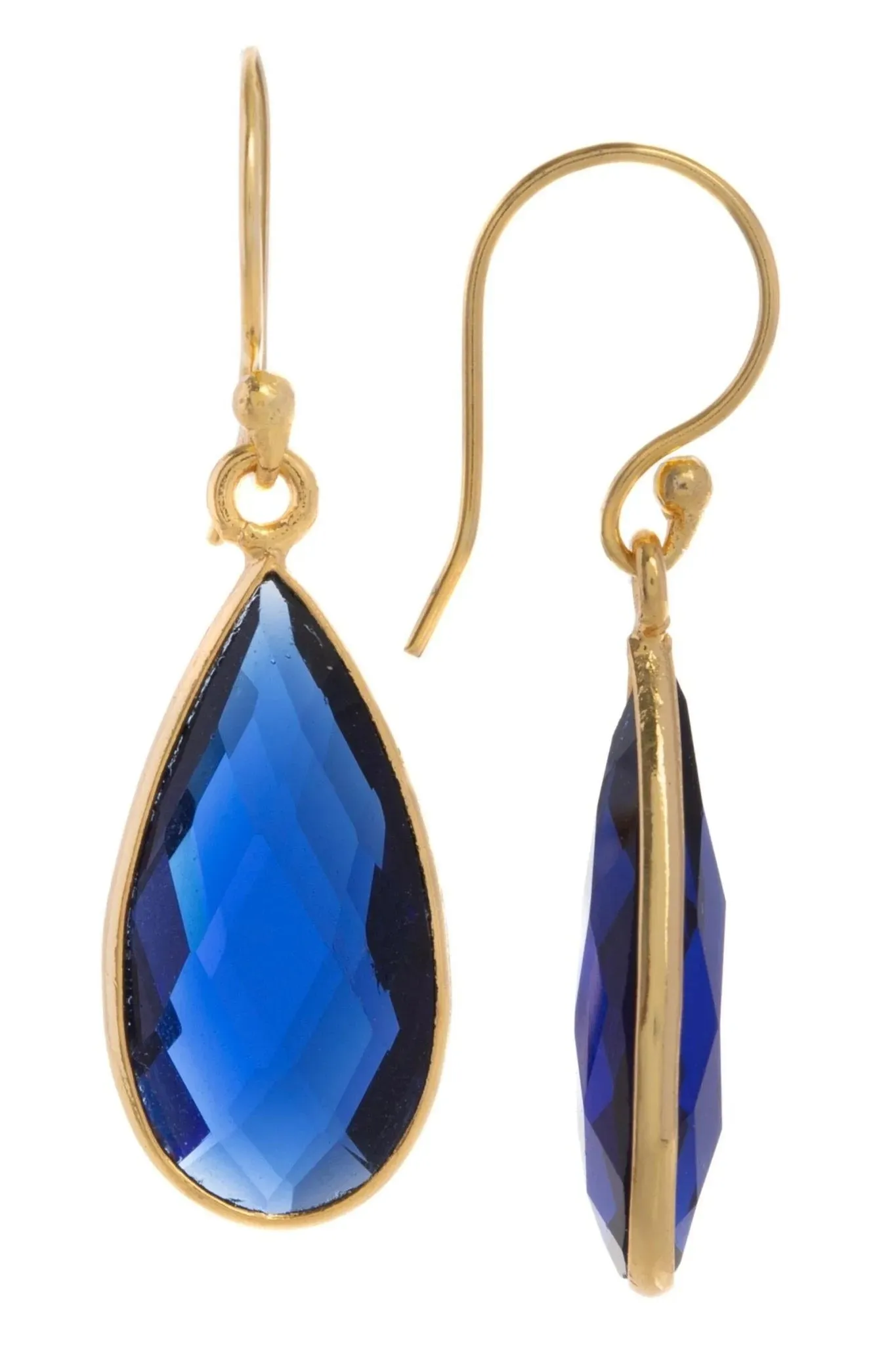 Single Gemstone Drop Earrings