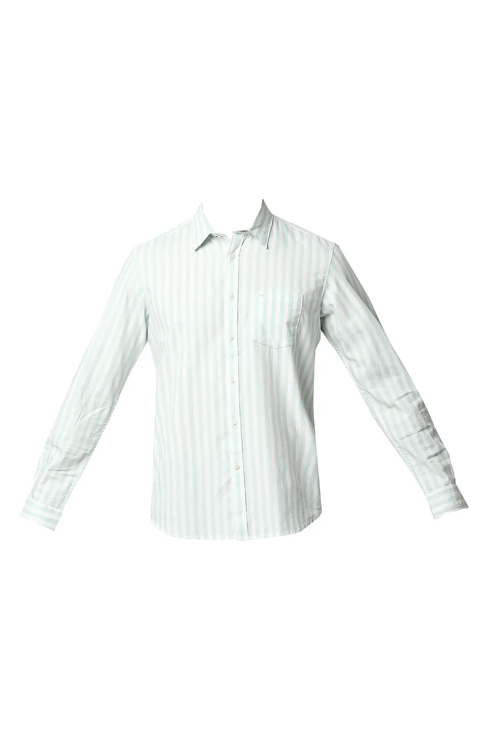 Slim Fit Herring Bone Stripe Shirt