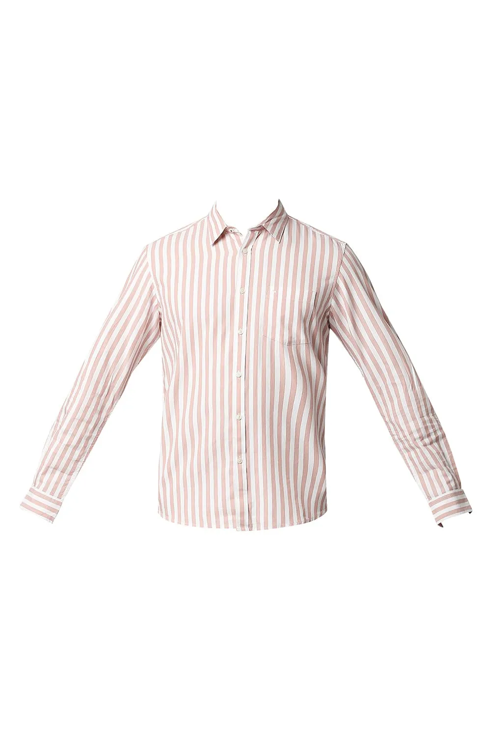 Slim Fit Herring Bone Stripe Shirt