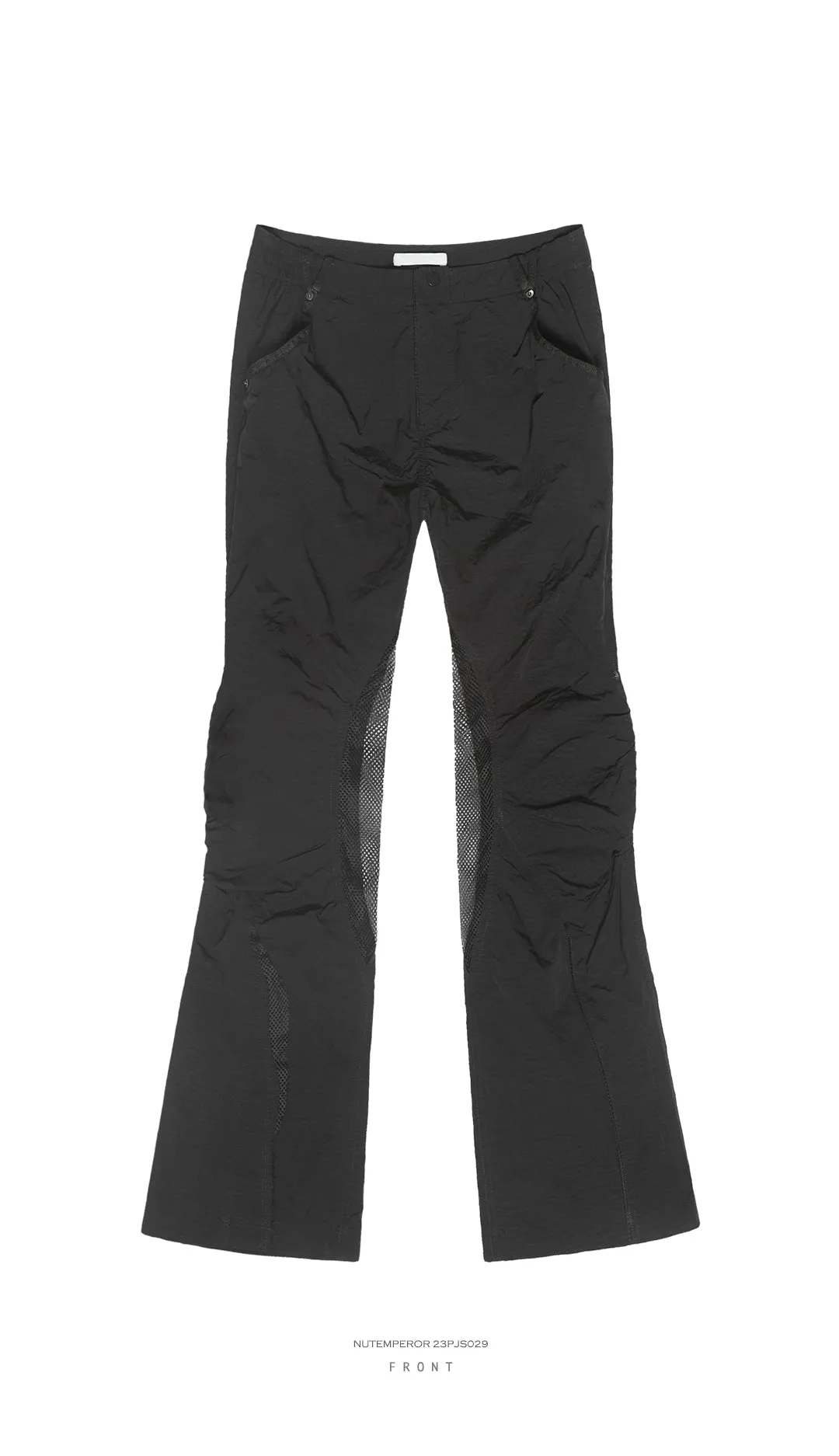 Slim Fit Nylon Flared Pants