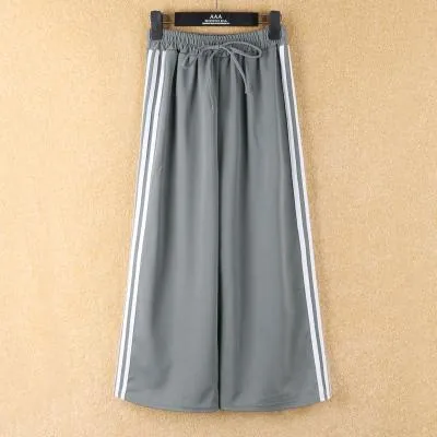 Sport Side Lines Flared Oversized Comfort Cotton Pants