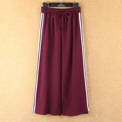 Sport Side Lines Flared Oversized Comfort Cotton Pants