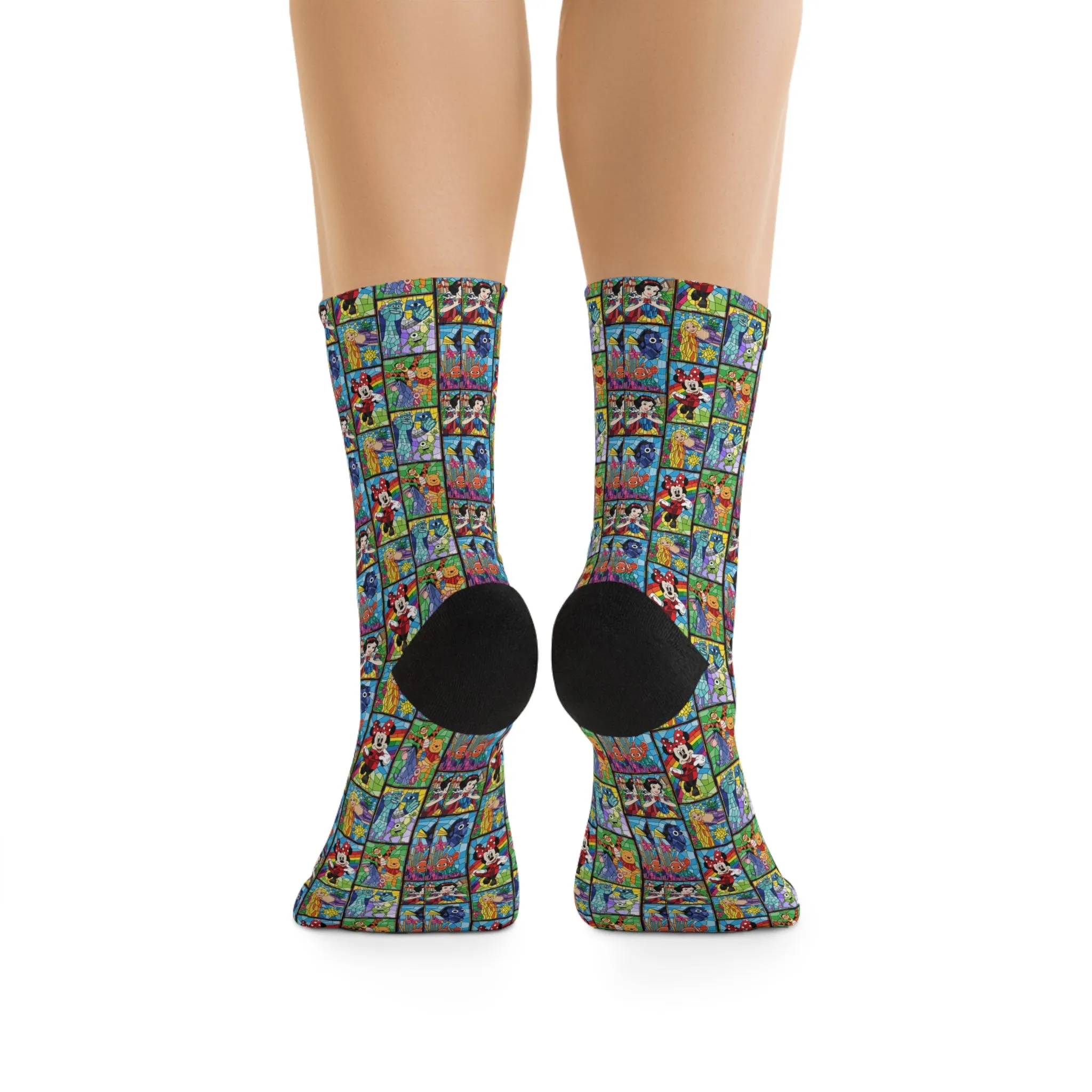 Stained Glass Characters Socks