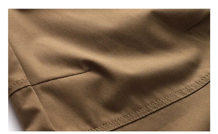 Straight Leg Twill Cargo Pants