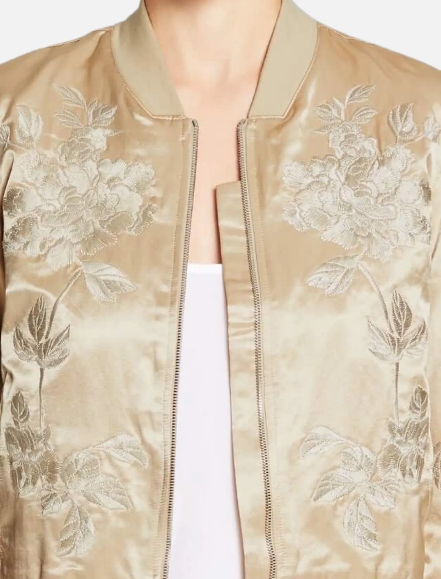 Suka Satin Bomber Jacket