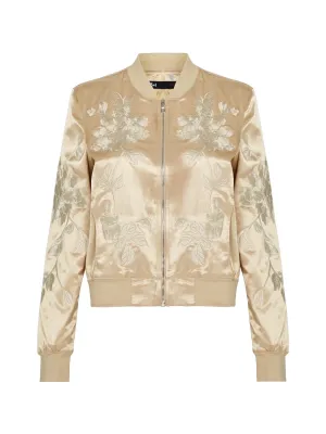 Suka Satin Bomber Jacket