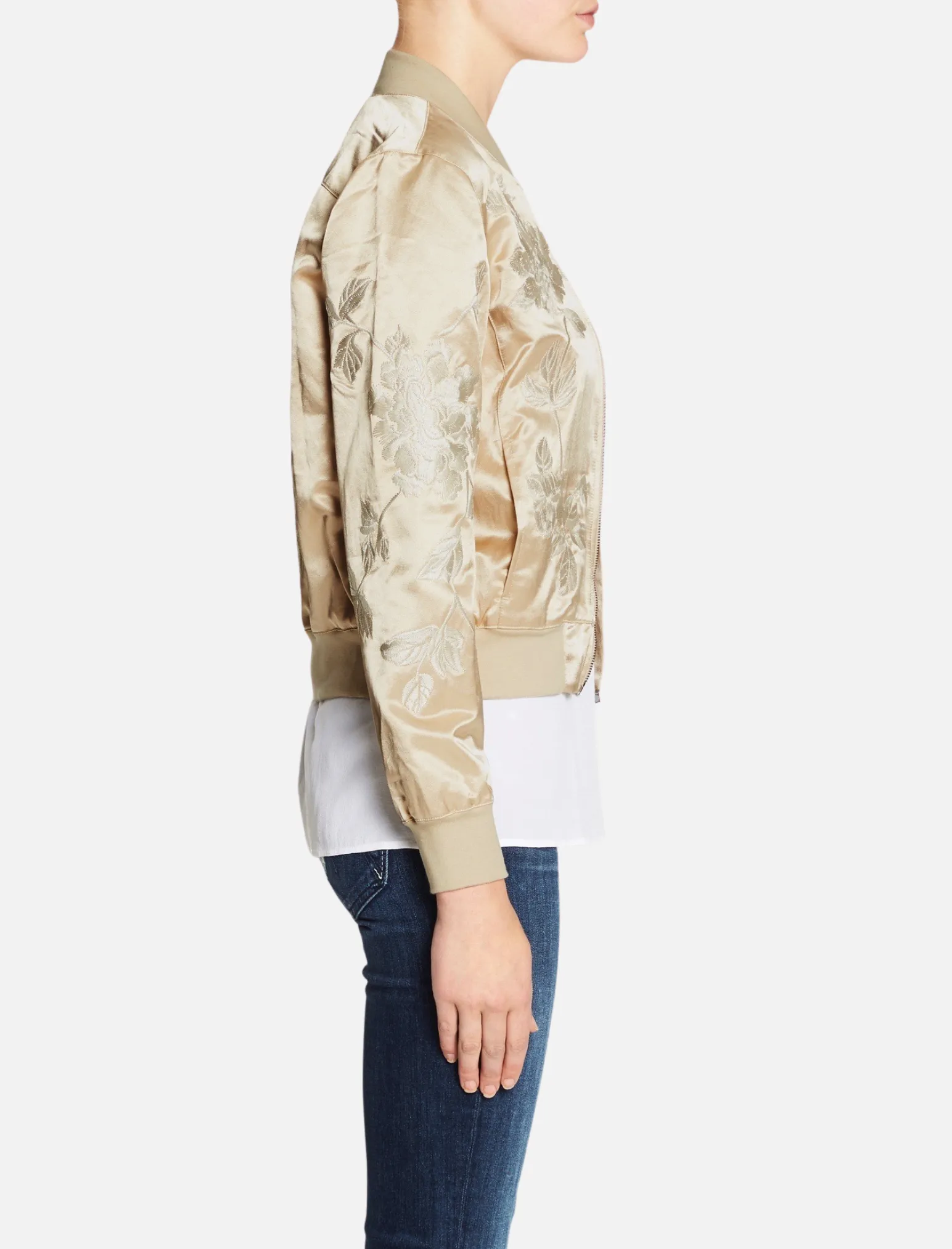 Suka Satin Bomber Jacket