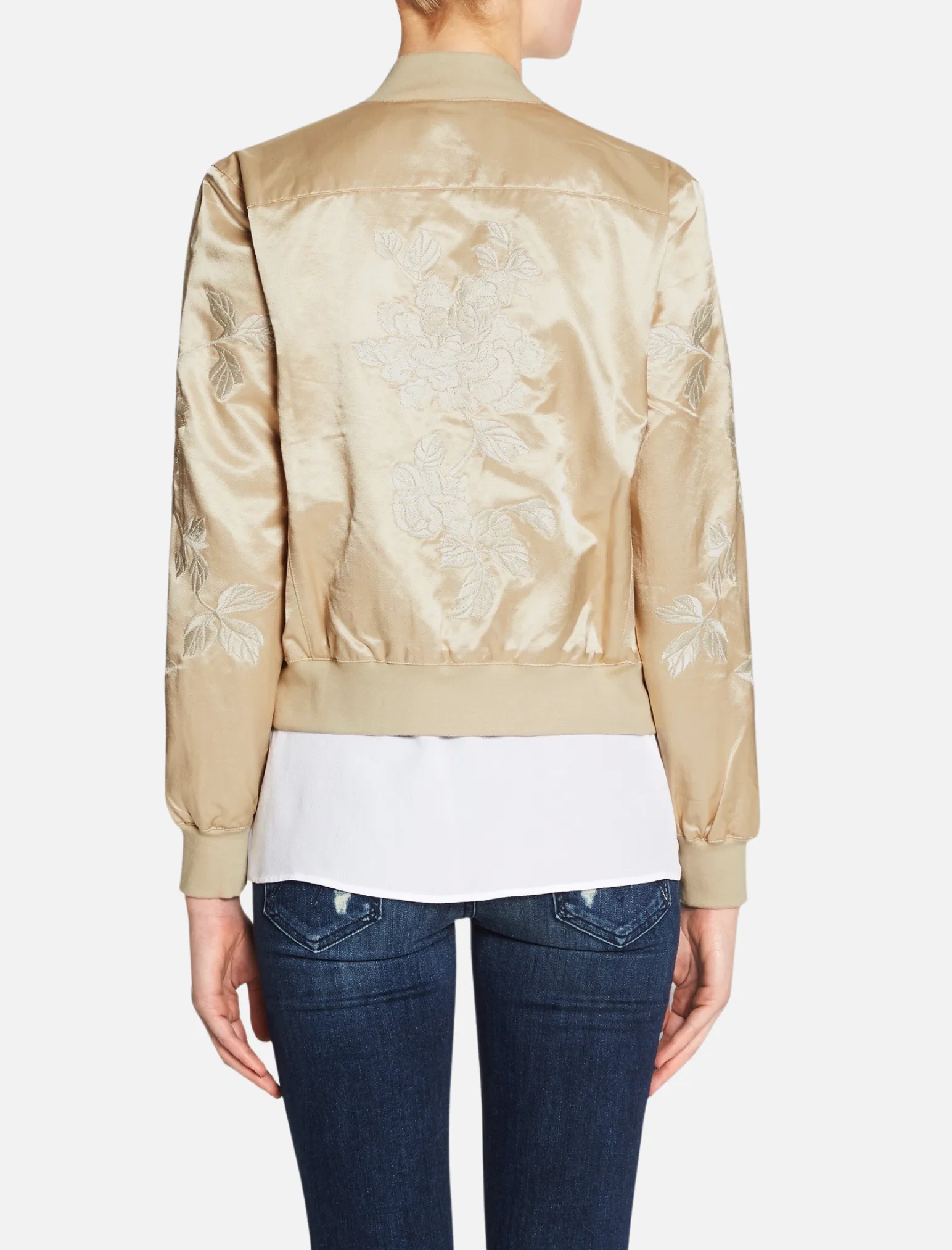 Suka Satin Bomber Jacket