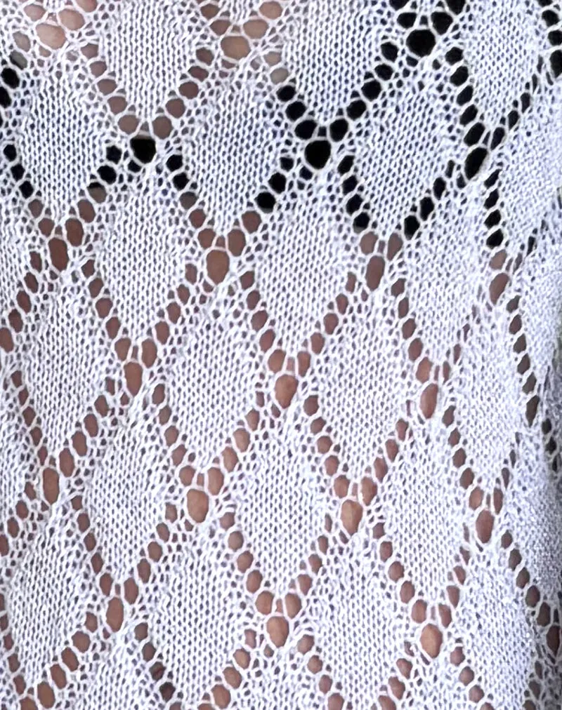 Tate Jumper in Metallic Knit Silver