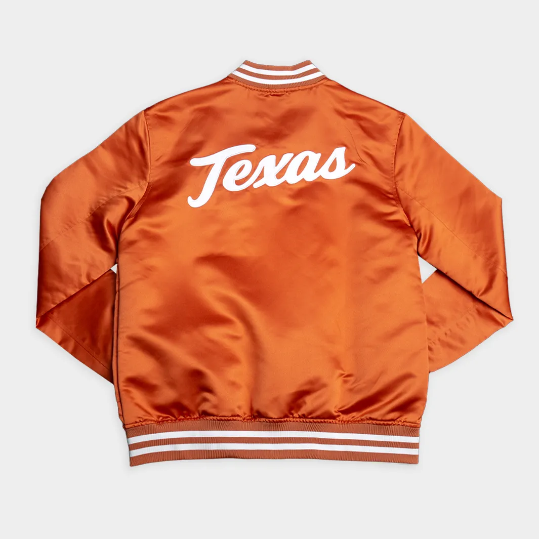 Texas Longhorns Script Vintage-Inspired Bomber Jacket