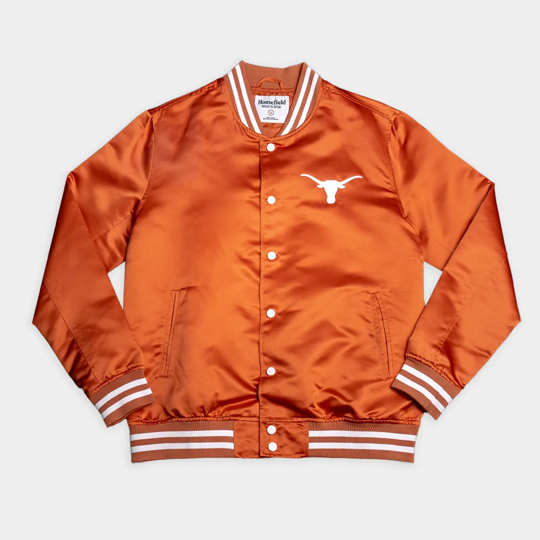 Texas Longhorns Script Vintage-Inspired Bomber Jacket