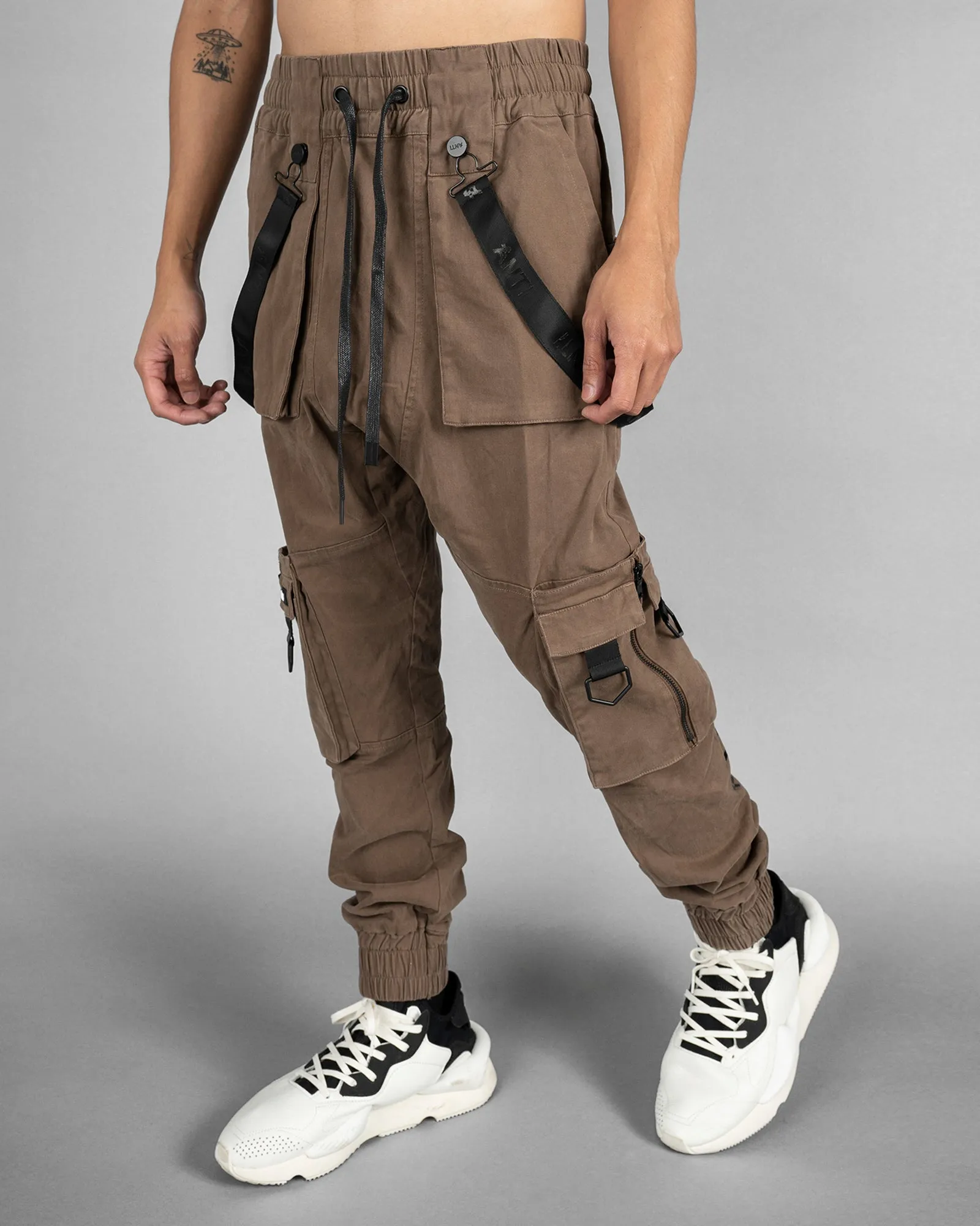 The Anti-Order Armed Forces Elite Joggers Brown Pigment