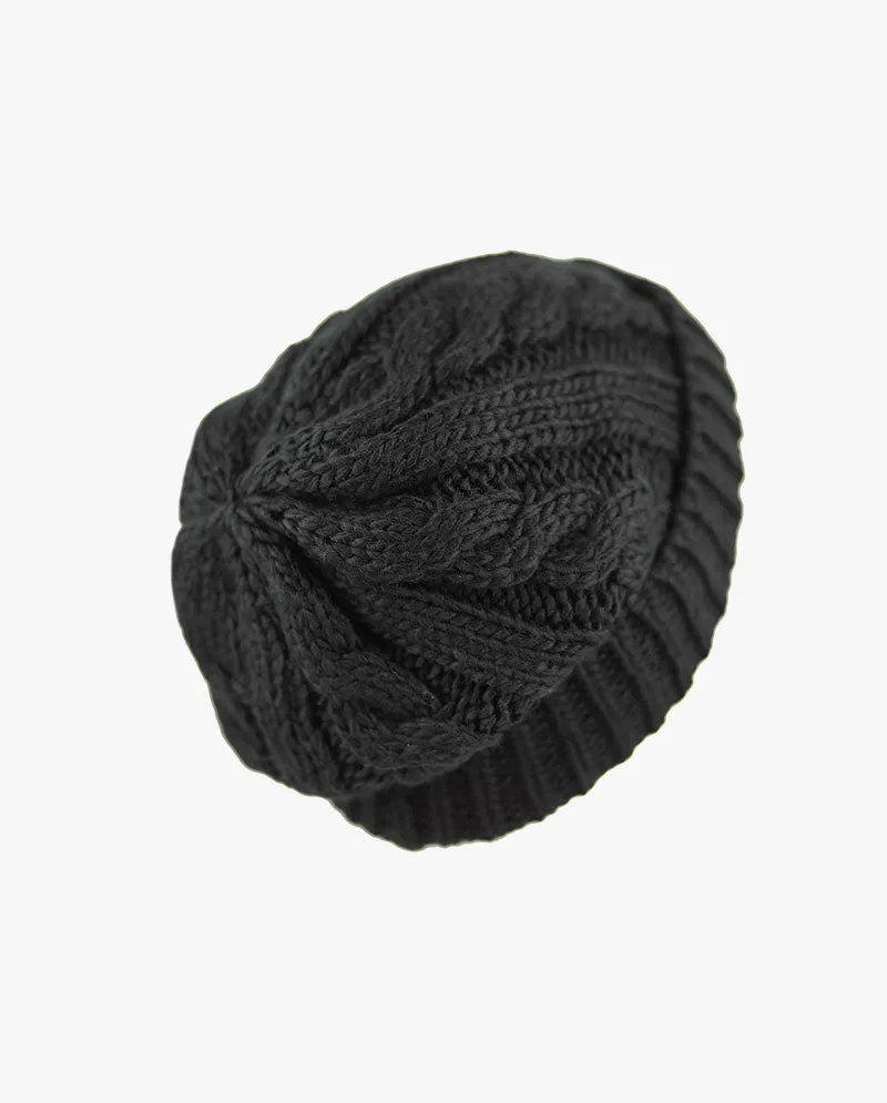 The Hat Depot - Curly Knit Beanie without Pom