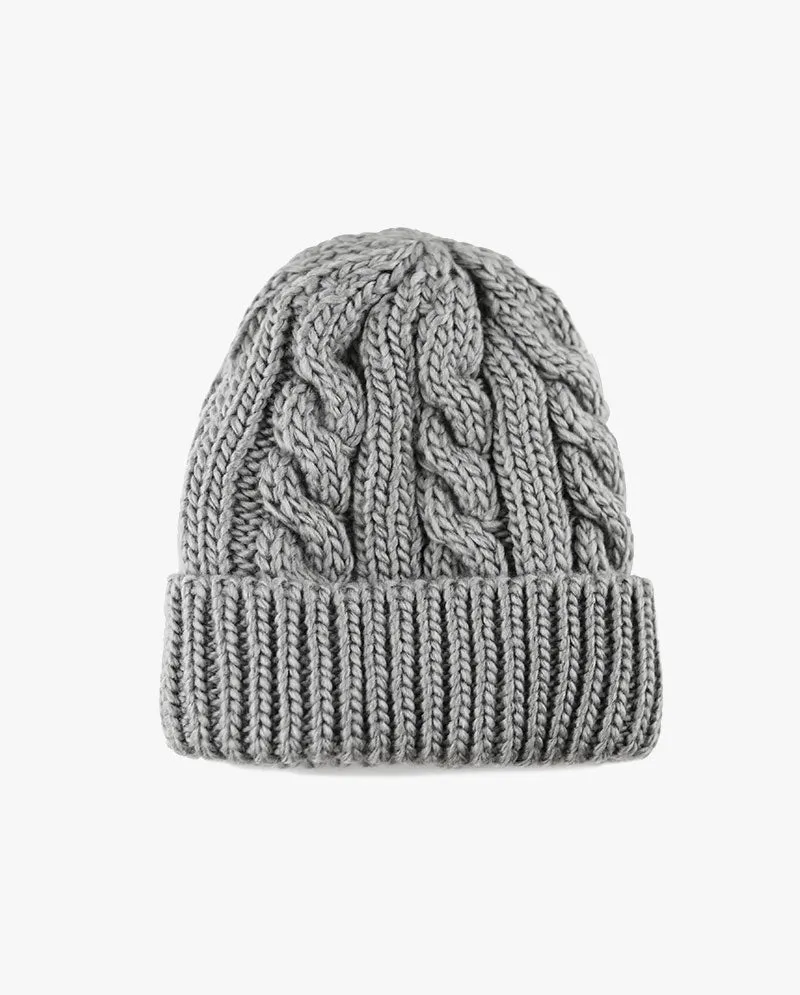 The Hat Depot - Curly Knit Beanie without Pom