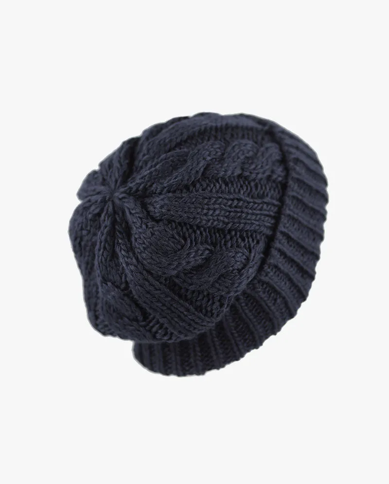 The Hat Depot - Curly Knit Beanie without Pom