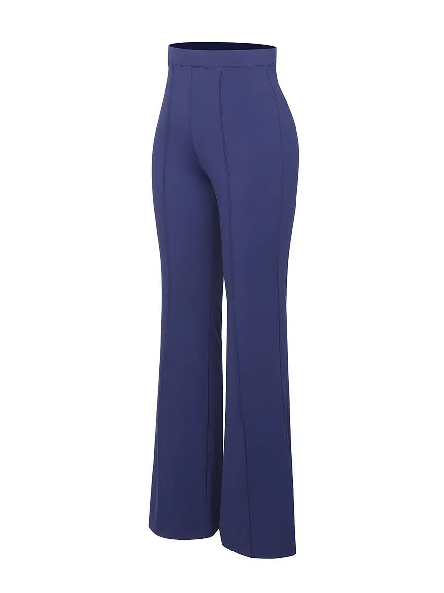 Theresa - High Waist Built-in Shaping Short Flare Broek