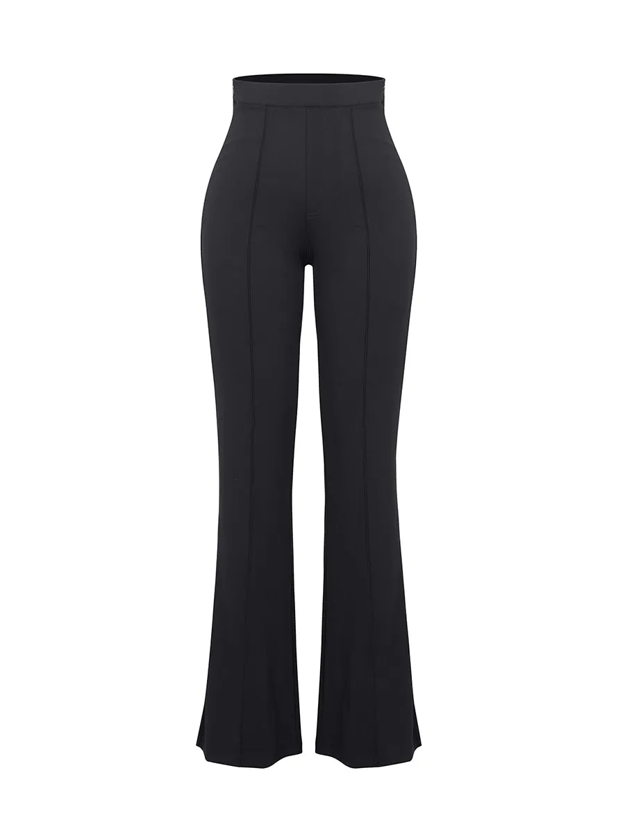 Theresa - High Waist Built-in Shaping Short Flare Broek