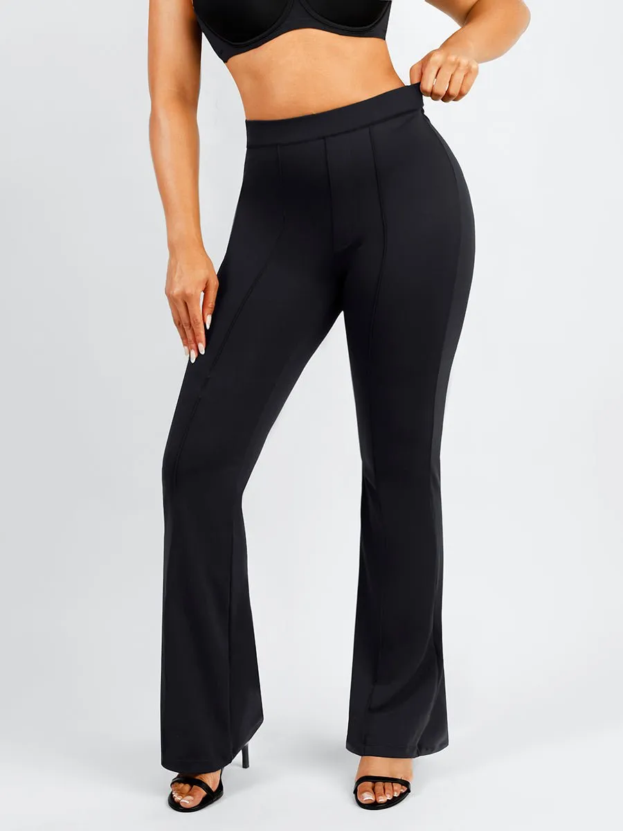 Theresa - High Waist Built-in Shaping Short Flare Broek