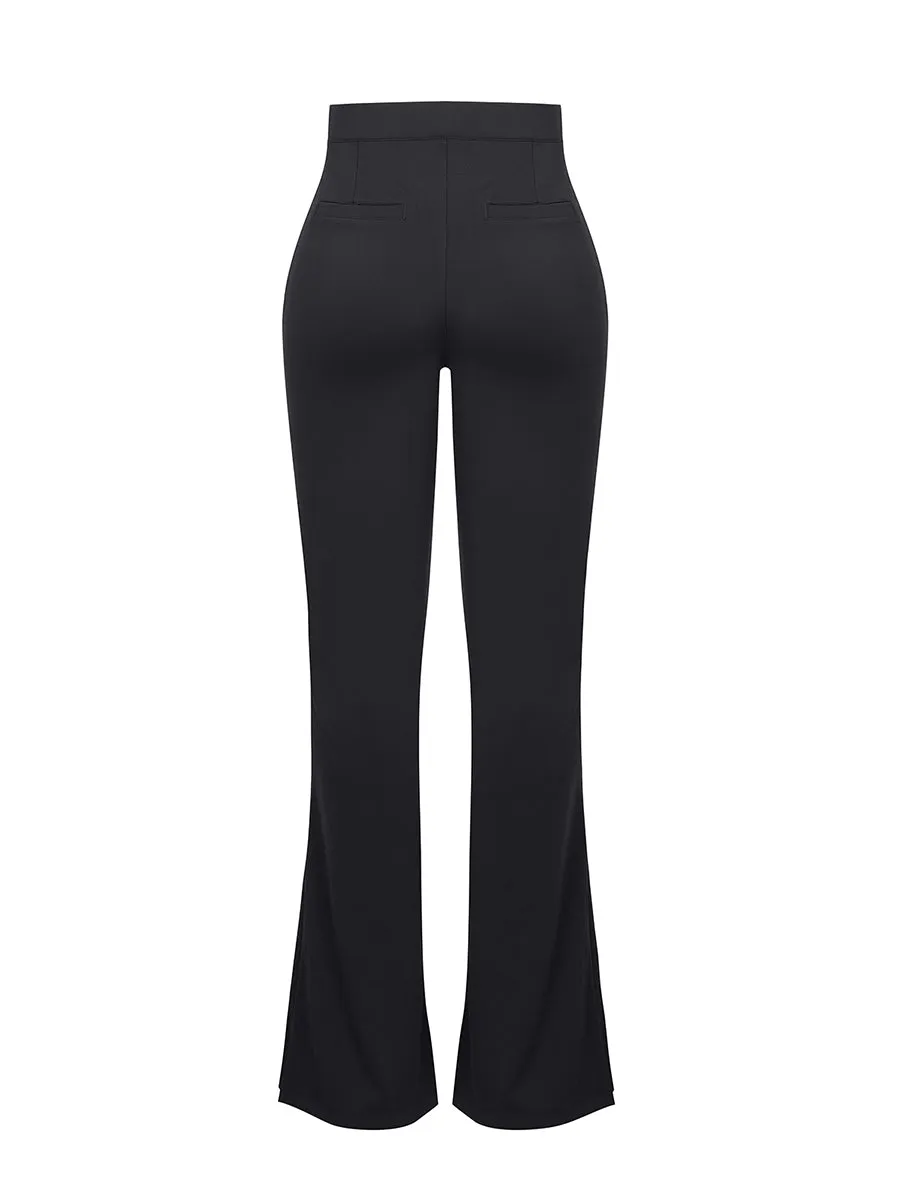 Theresa - High Waist Built-in Shaping Short Flare Broek