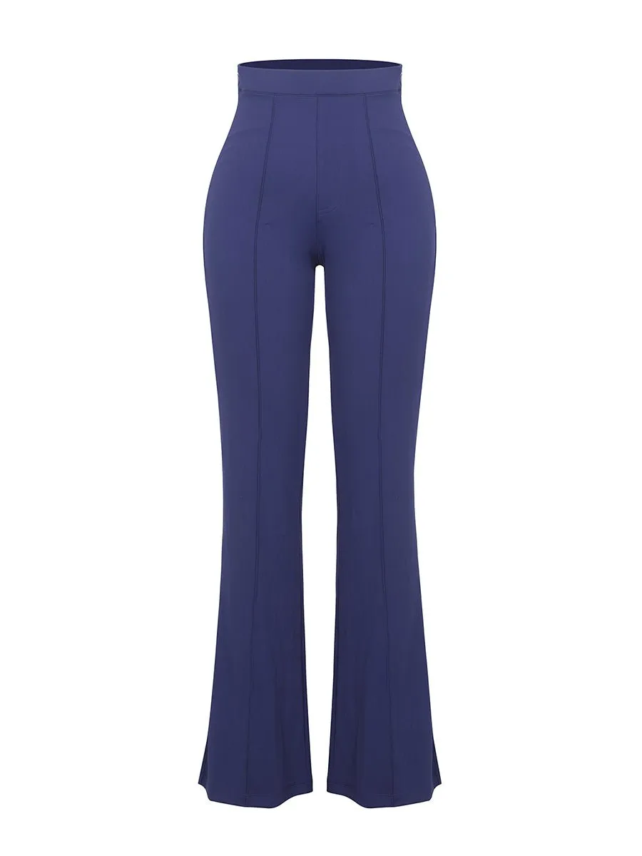 Theresa - High Waist Built-in Shaping Short Flare Broek