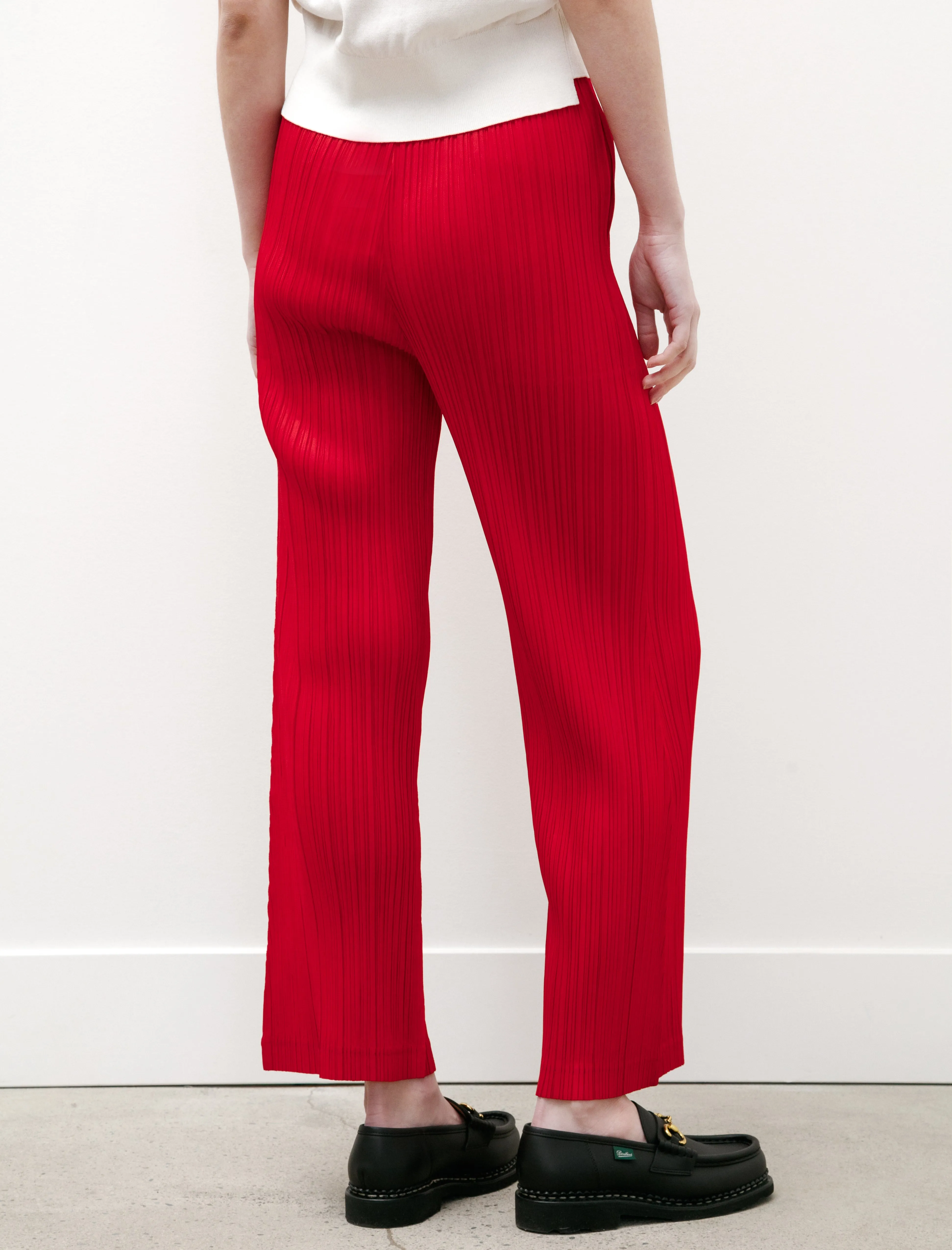 Thicker Bottoms Flared Pants Red