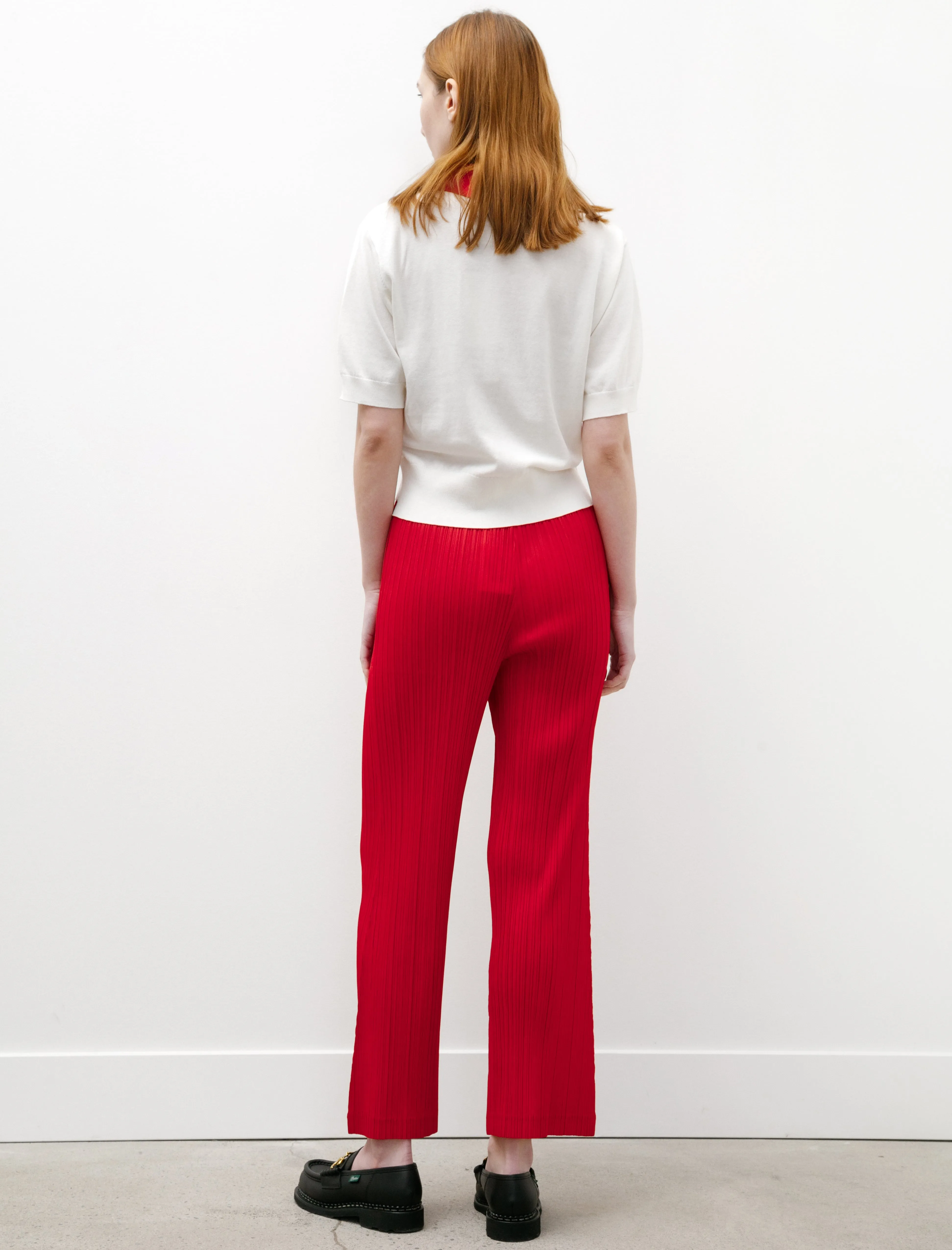 Thicker Bottoms Flared Pants Red