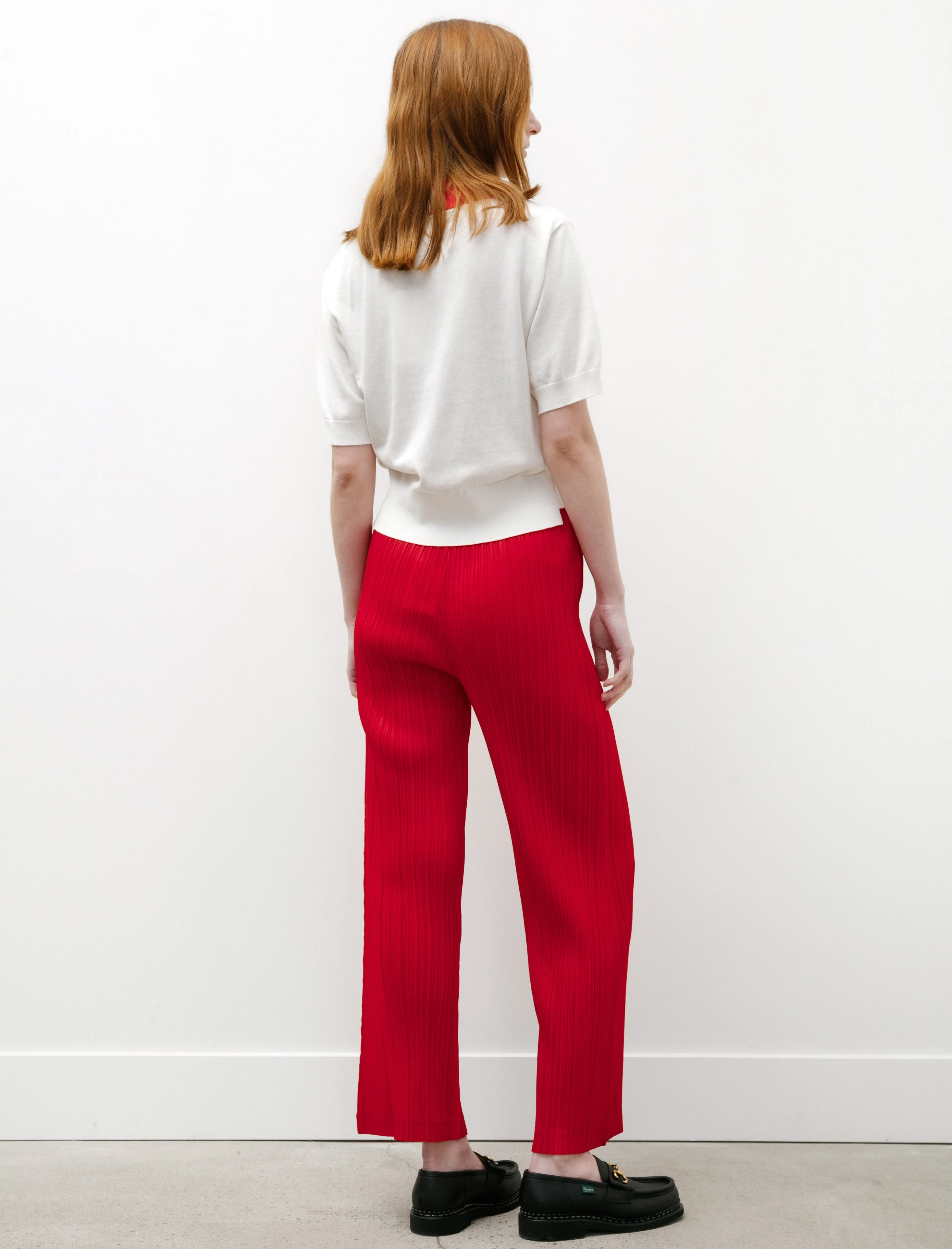 Thicker Bottoms Flared Pants Red