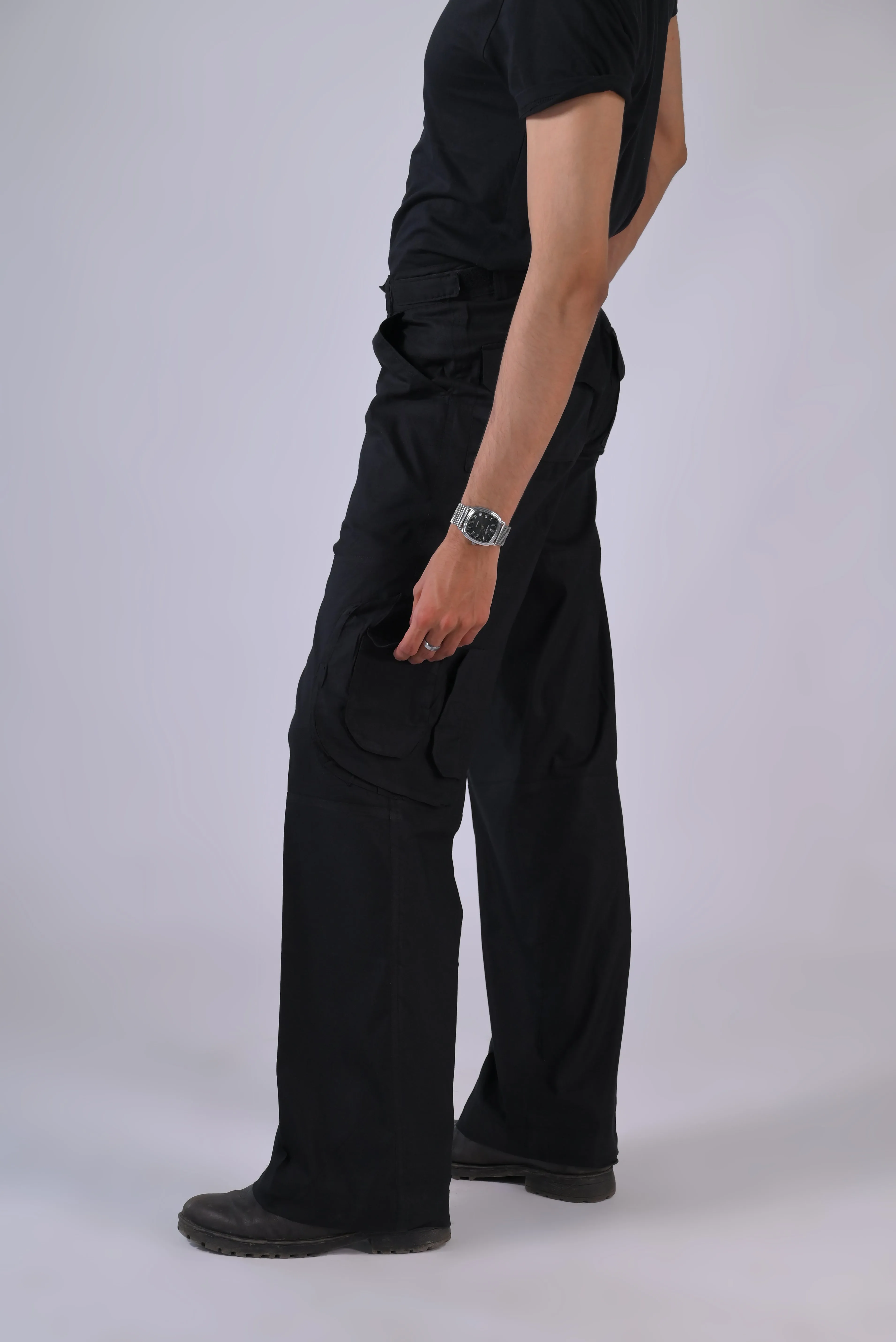 Thin Cargo - Wide Leg Cargo 'Black'