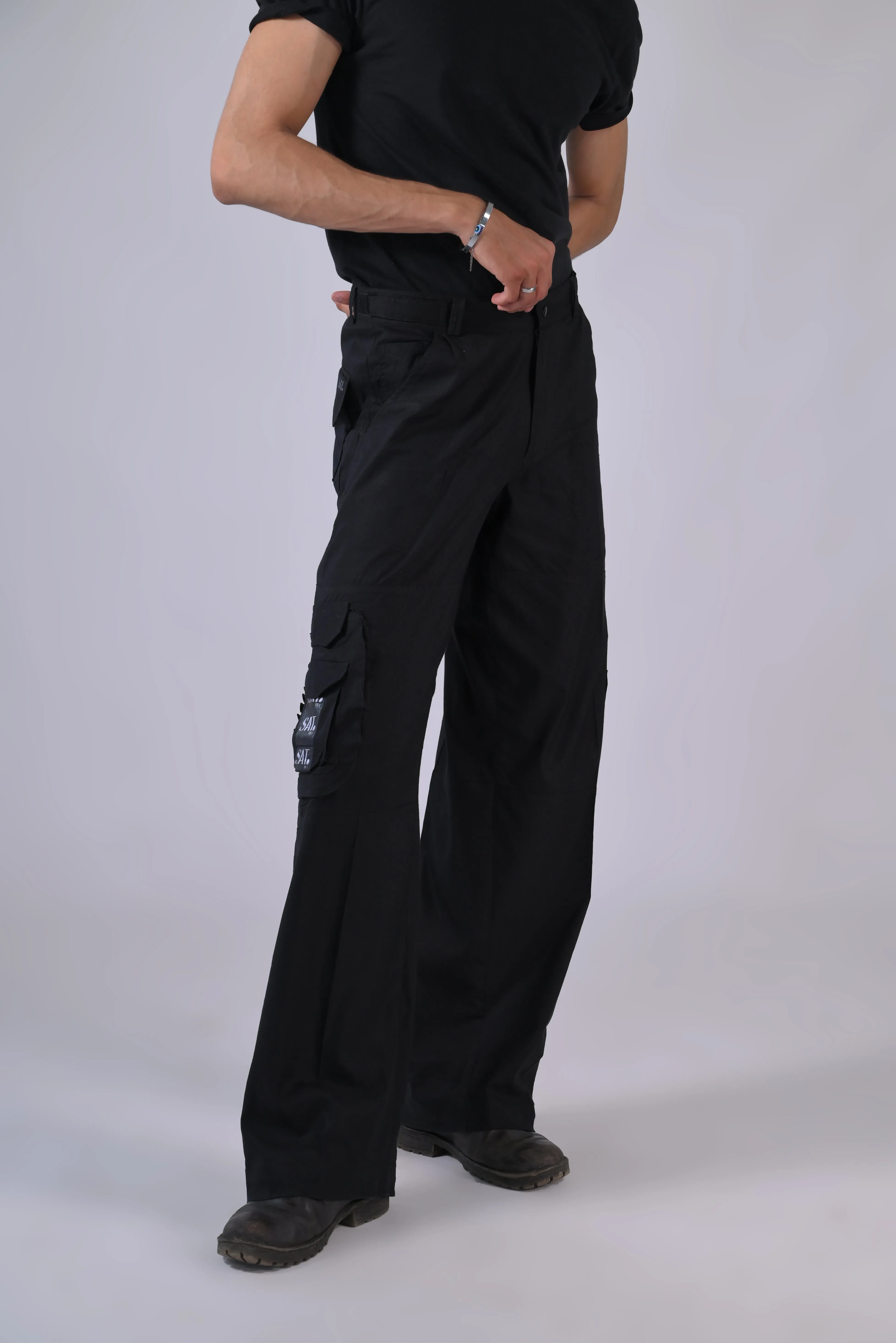 Thin Cargo - Wide Leg Cargo 'Black'