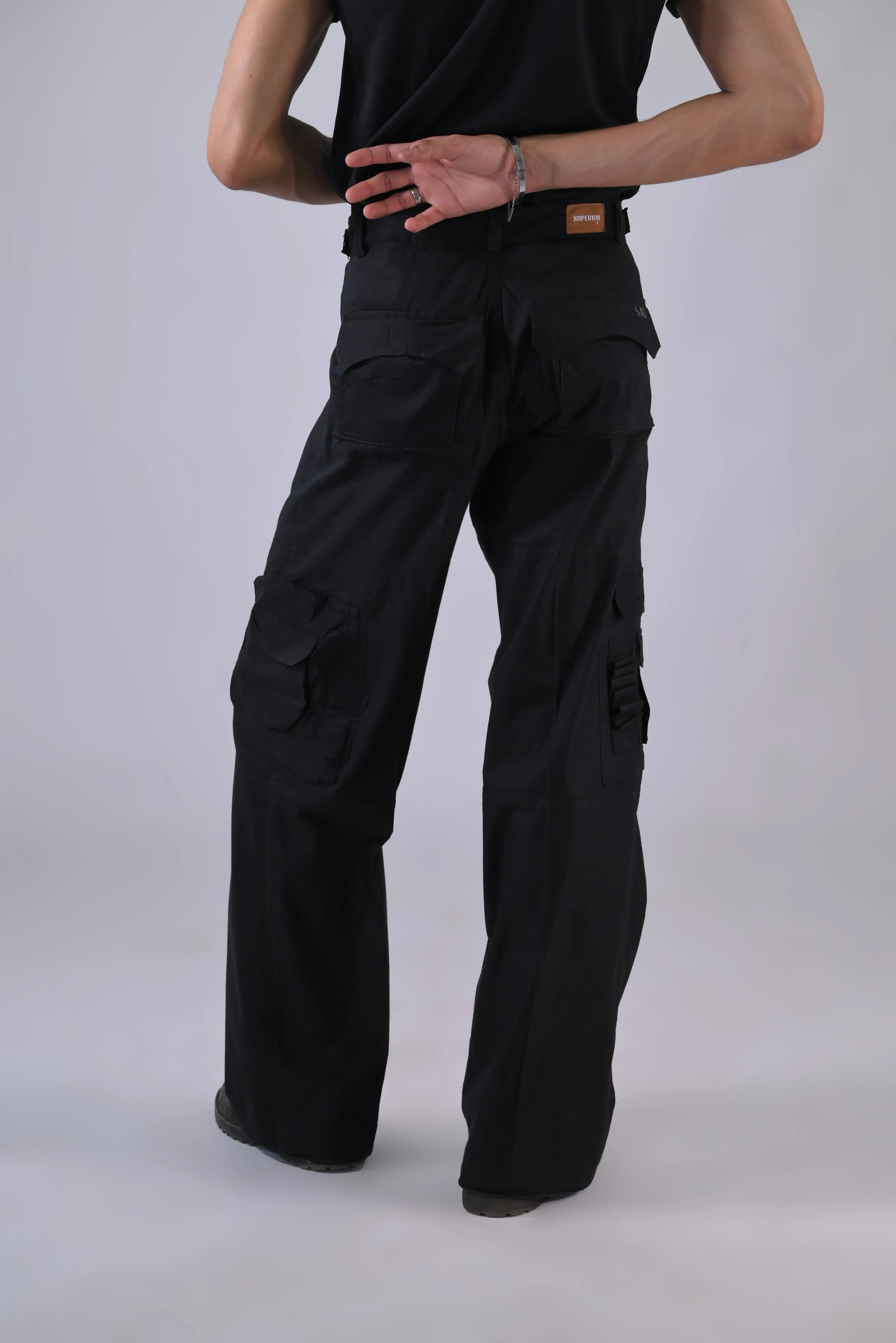 Thin Cargo - Wide Leg Cargo 'Black'