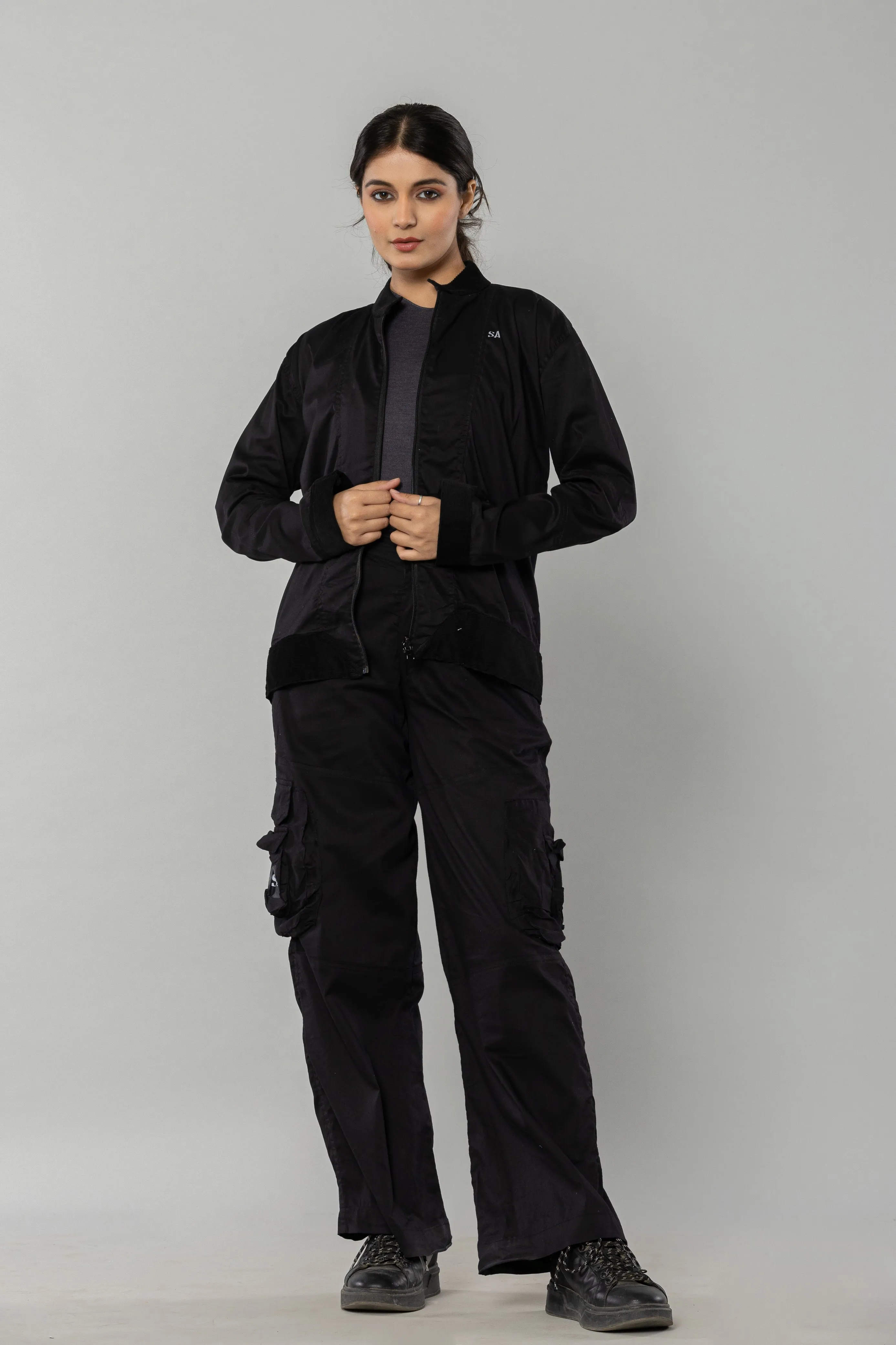 Thin Cargo - Wide Leg Cargo 'Black'