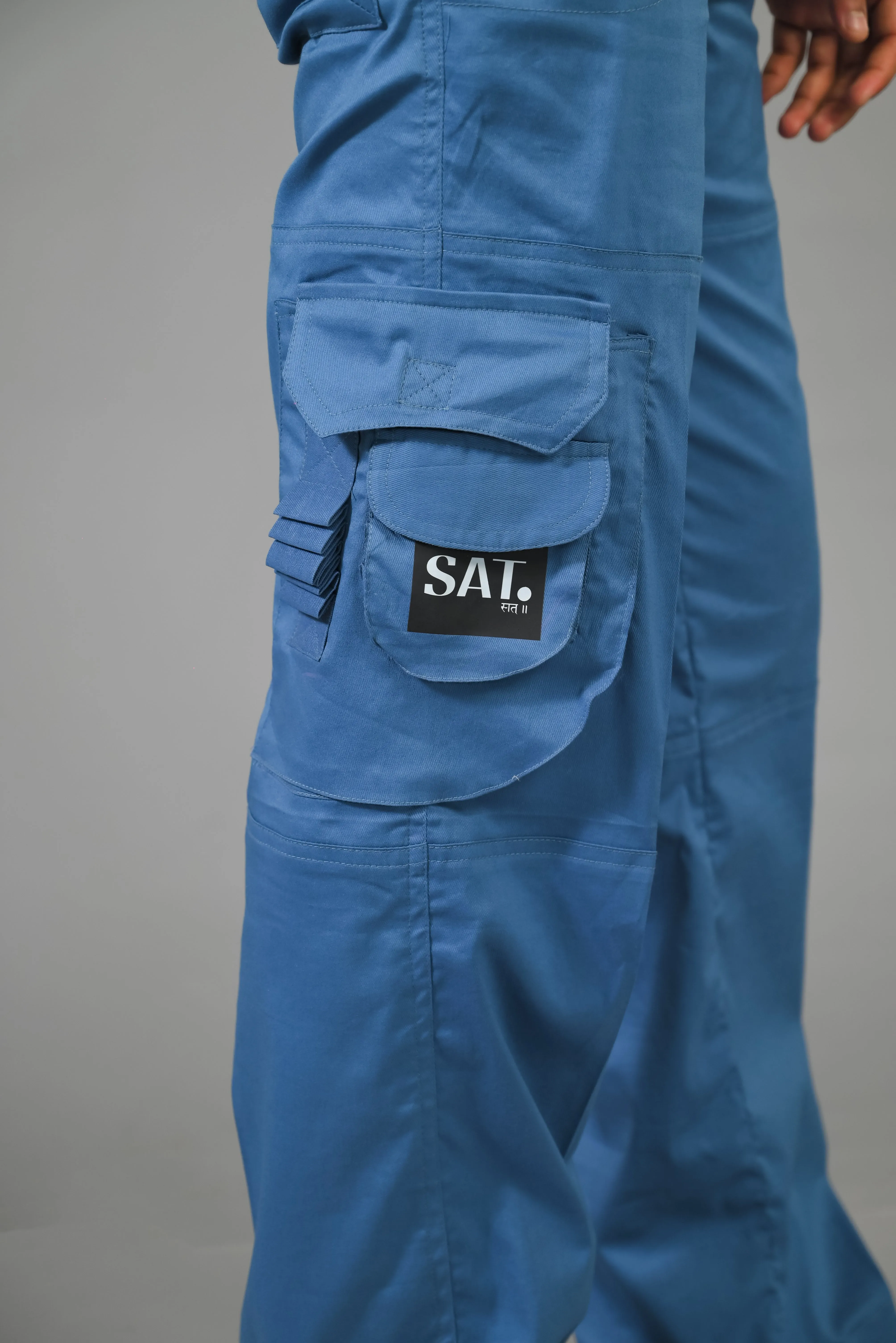 Thin Cargo - Wide Leg Cargo 'Blue'