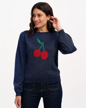 Tiff Cherry Good Knitted Crew