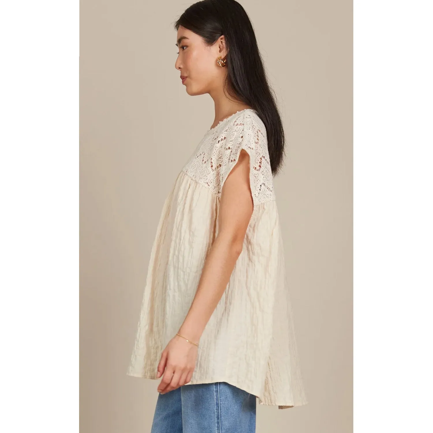 Top Fleur Relaxed ONE SIZE - Canvas