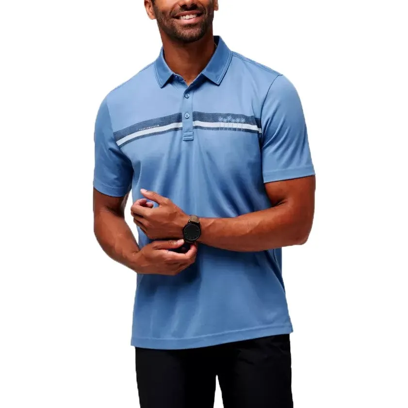 Travis Mathew Under A Palm Golf Polo Shirt - Coronet