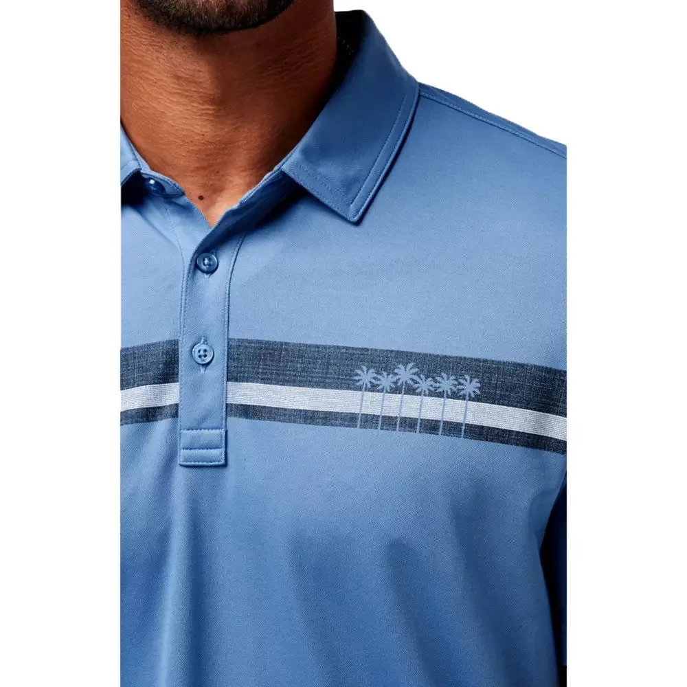 Travis Mathew Under A Palm Golf Polo Shirt - Coronet