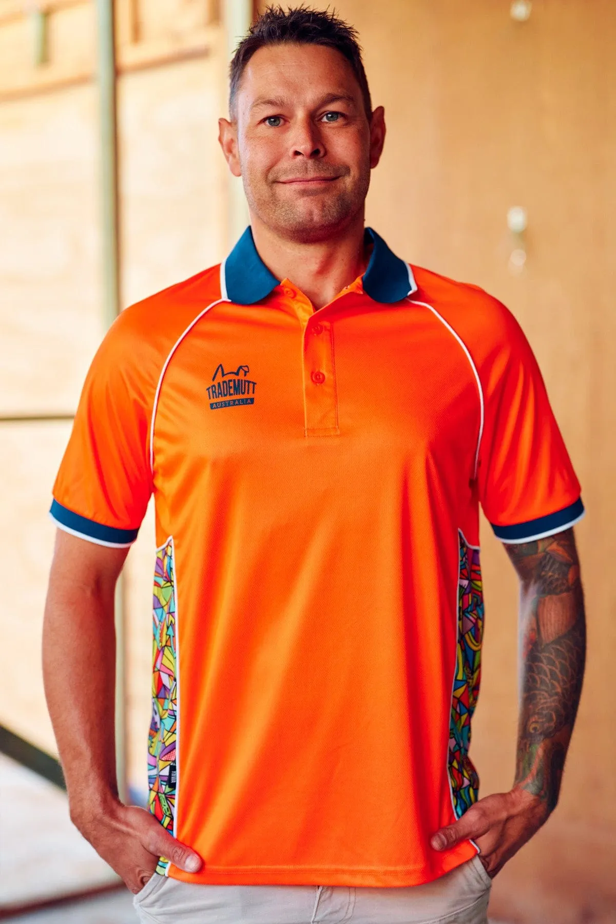 Unisex Orange Bonza Polo