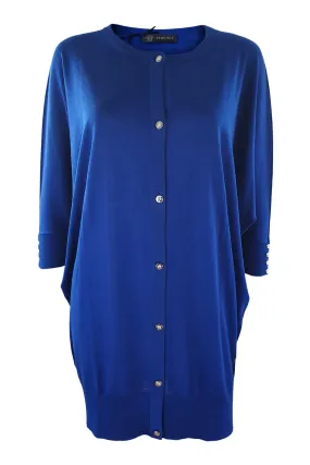 VERSACE Royal Blue Wool Jumper Dress (IT 42)