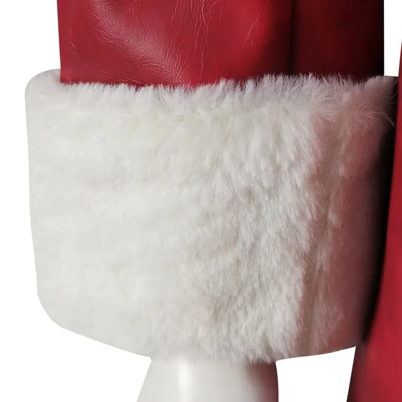 Violent Night Santa Costume Santa Claus Suit Leather Christmas Outfit BEcostume