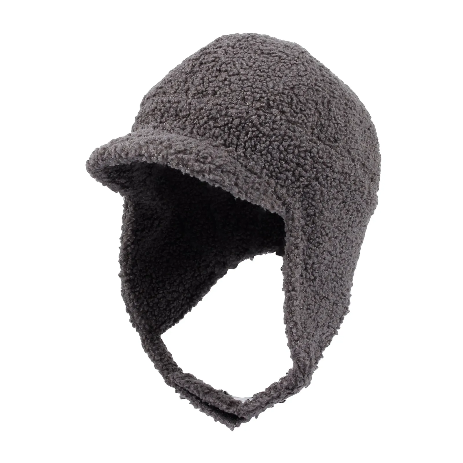 Visor Ear Flap Hat Winter Fleece Warm Trapper Cap SLT1249