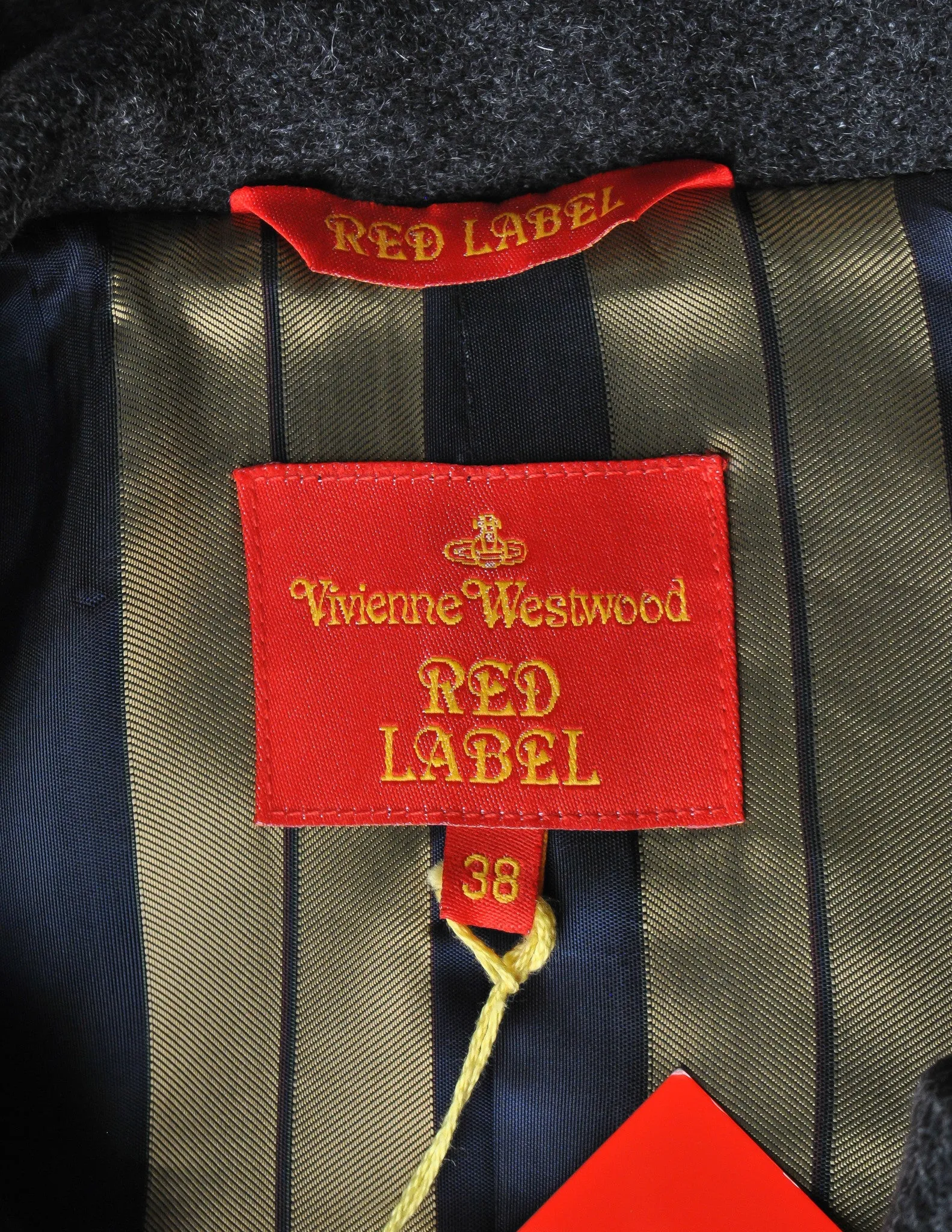 Vivienne Westwood Red Label Grey Felted Wool Coat