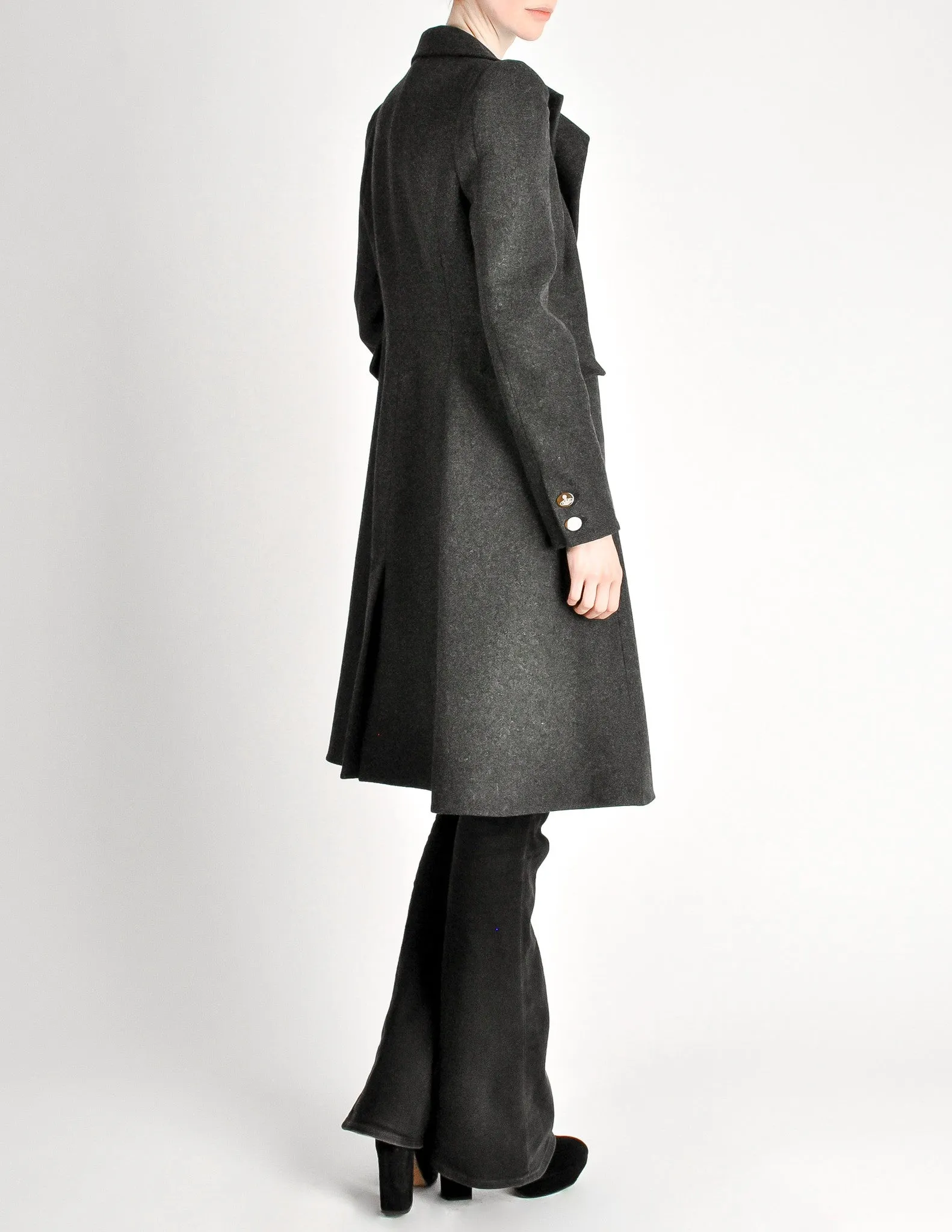 Vivienne Westwood Red Label Grey Felted Wool Coat