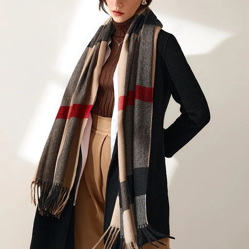 Voguish Winter Fashion Oversized Thick Plaid Scarfs