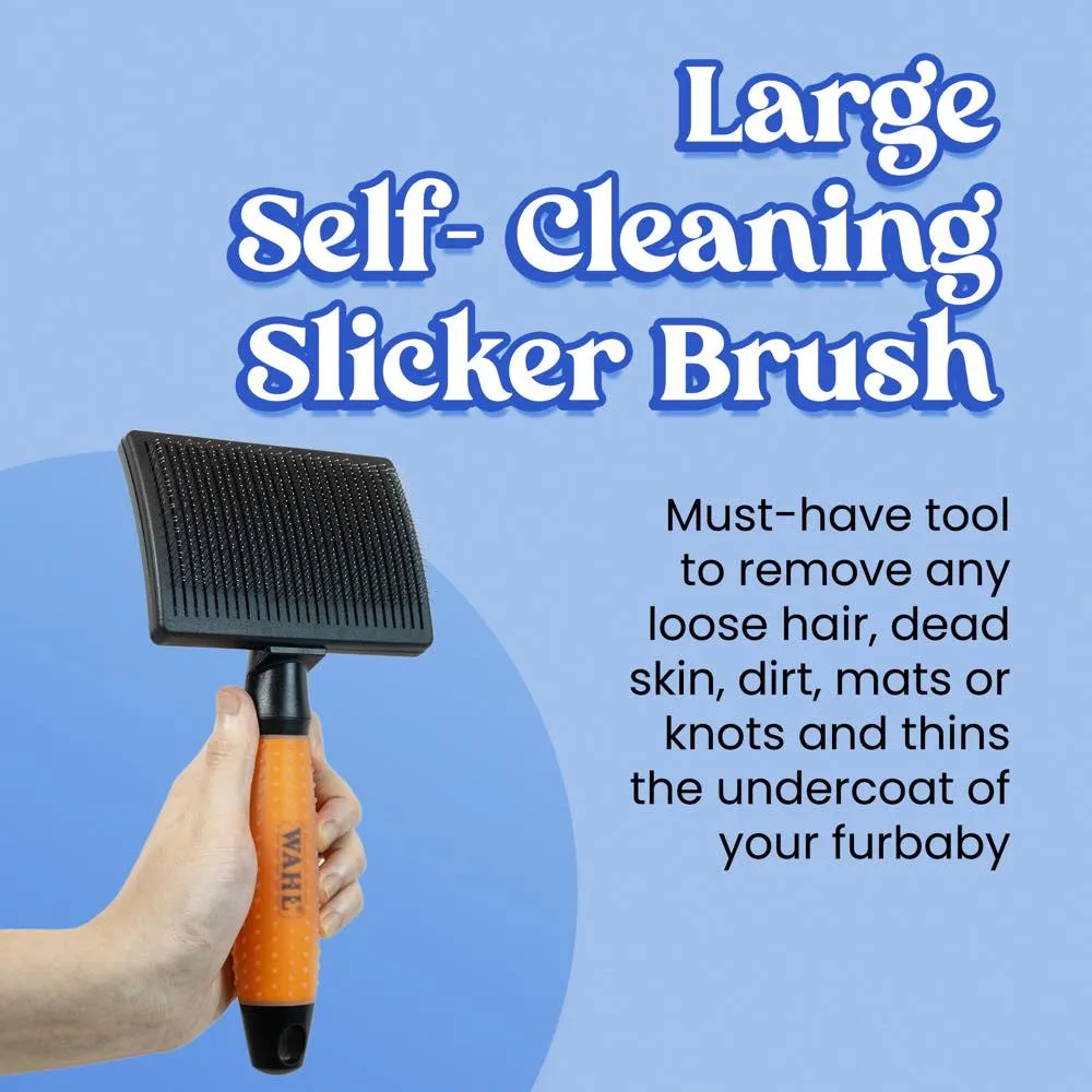 Wahl Self-Cleaning Slicker Brush For Dogs (Large)