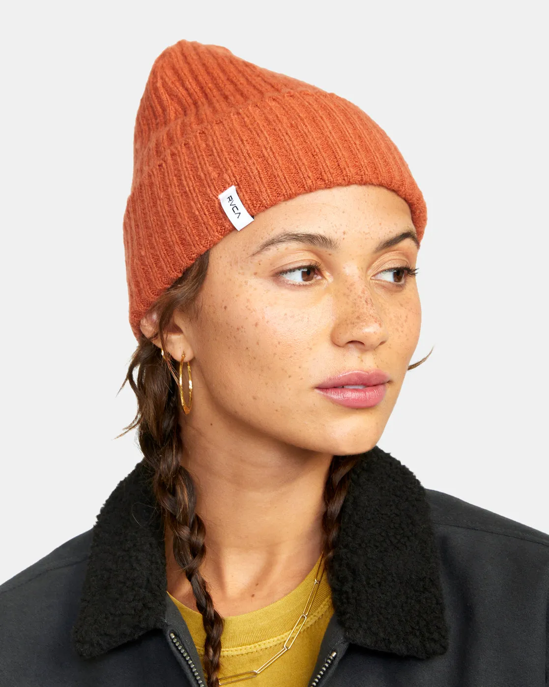 Warm Eyes Beanie - Cinnamon