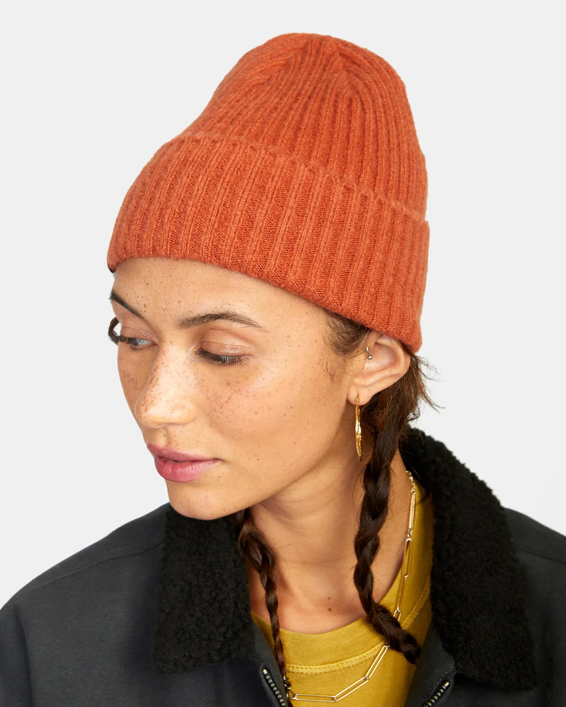 Warm Eyes Beanie - Cinnamon